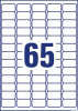 Etykiety adresowe 38,1 x 21,2 mm, etykiety przezroczyste, etykiety foliowe 25 ark. / op., Avery L7551-25